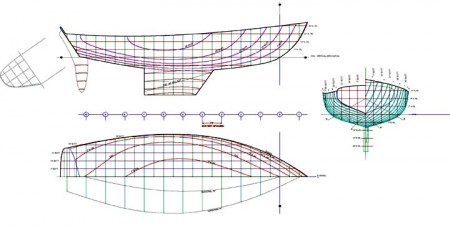 YORK 18 HULL LINES PLAN