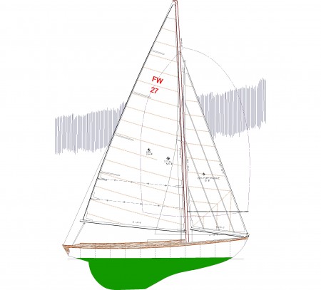 HERRESHOFF'S SADIE, WITH A KEEL