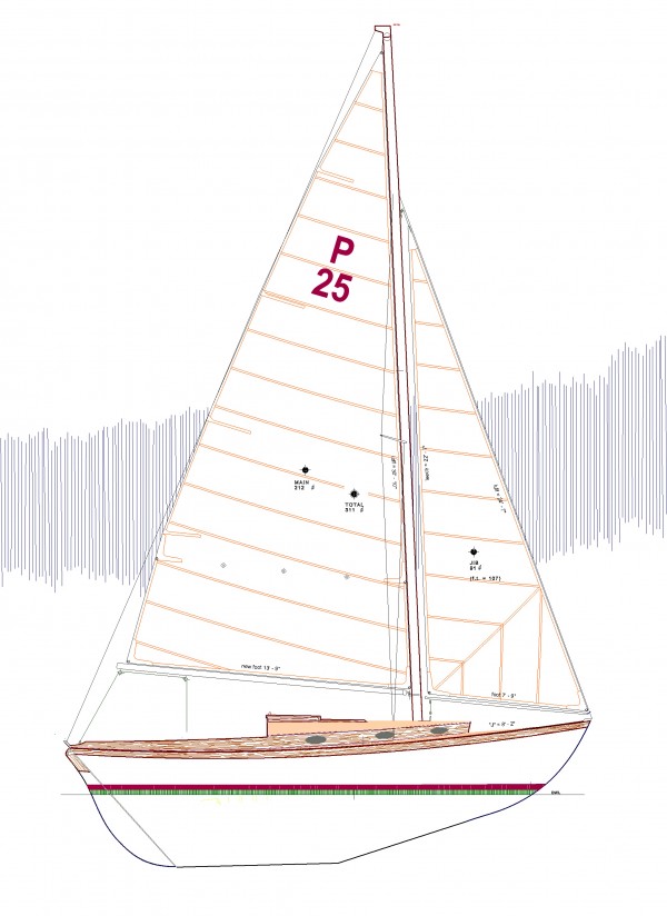 PAINE 25 SAILPLAN