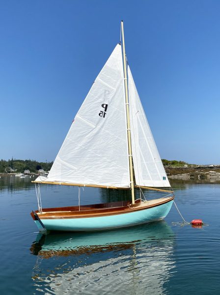 small sailboat with jib